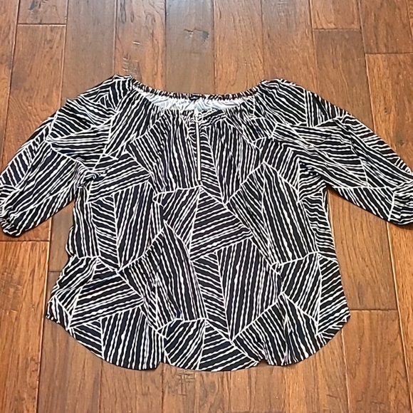 New Directions women's abstract striped top size 2X - Picture 1 of 8